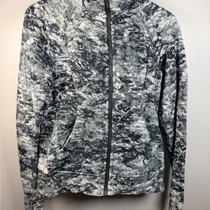 lululemon athletica Black and Gray Bomber Jacket